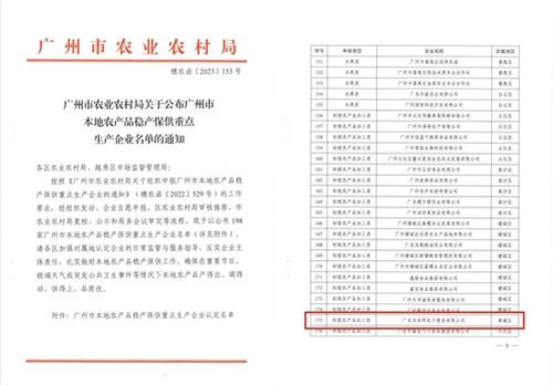 本來生活入選廣州市本地農(nóng)產(chǎn)品穩(wěn)產(chǎn)保供重點生產(chǎn)企業(yè)